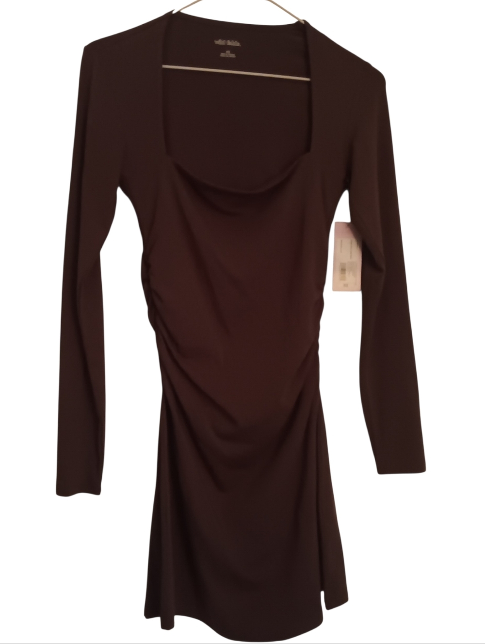 wild fable long sleeve brown dress